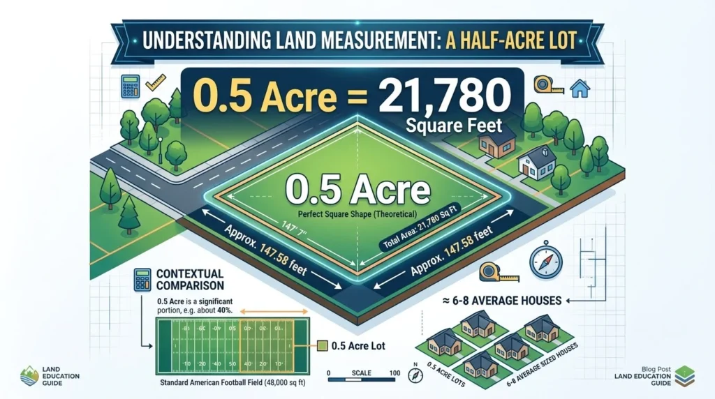 How Many Square Feet Is .5 Acre