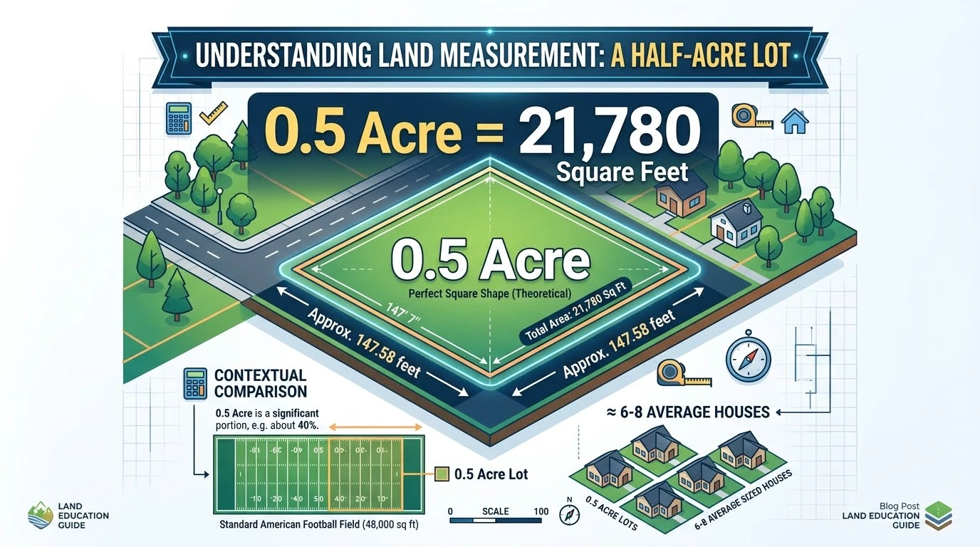 How Many Square Feet Is .5 Acre