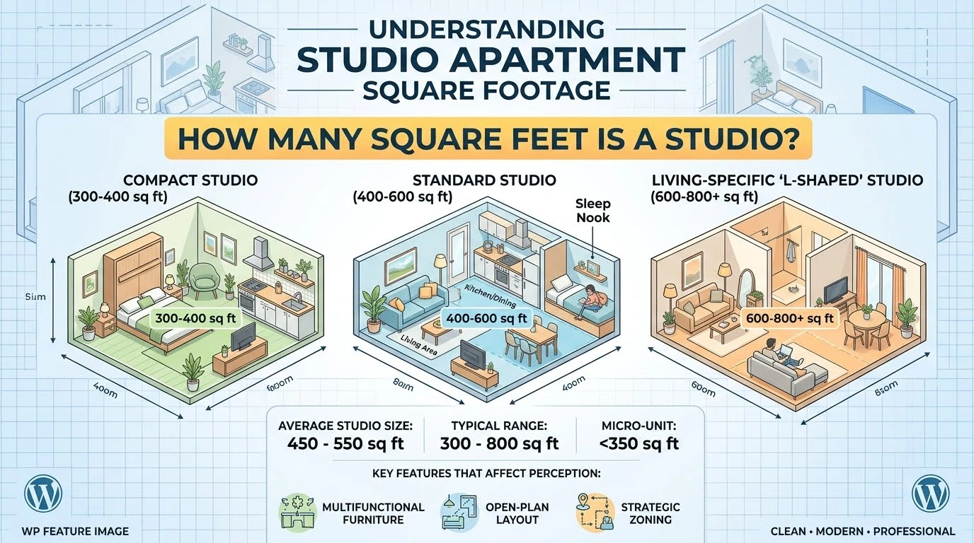 How Many Square Feet in a Studio Apartment